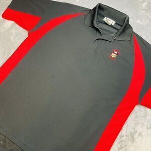 Jesuit Rugby Polo Shirt Mens XL Black Red Embroidered Pirate Logo Tonix